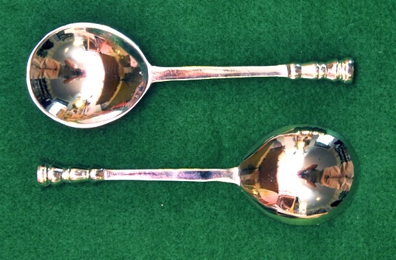 Sealtop Silver Plated Brass spoon, rounded fig bowl