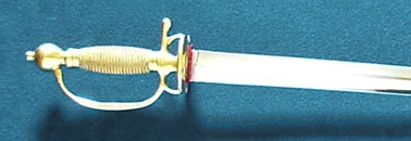 “À la mousquetaire” French soldier sword with wire-wrapped grip 