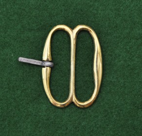 French double D buckle, reversed tongue